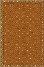 Круглый ковер в кабинет или бильярдную 2-23 коричневый