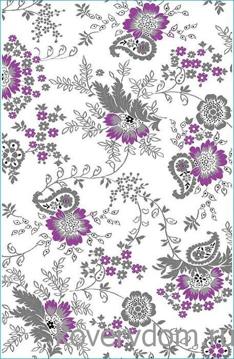 Ковер с цветами Графит  30760-39 Ковер с цветами Графит  30760-39