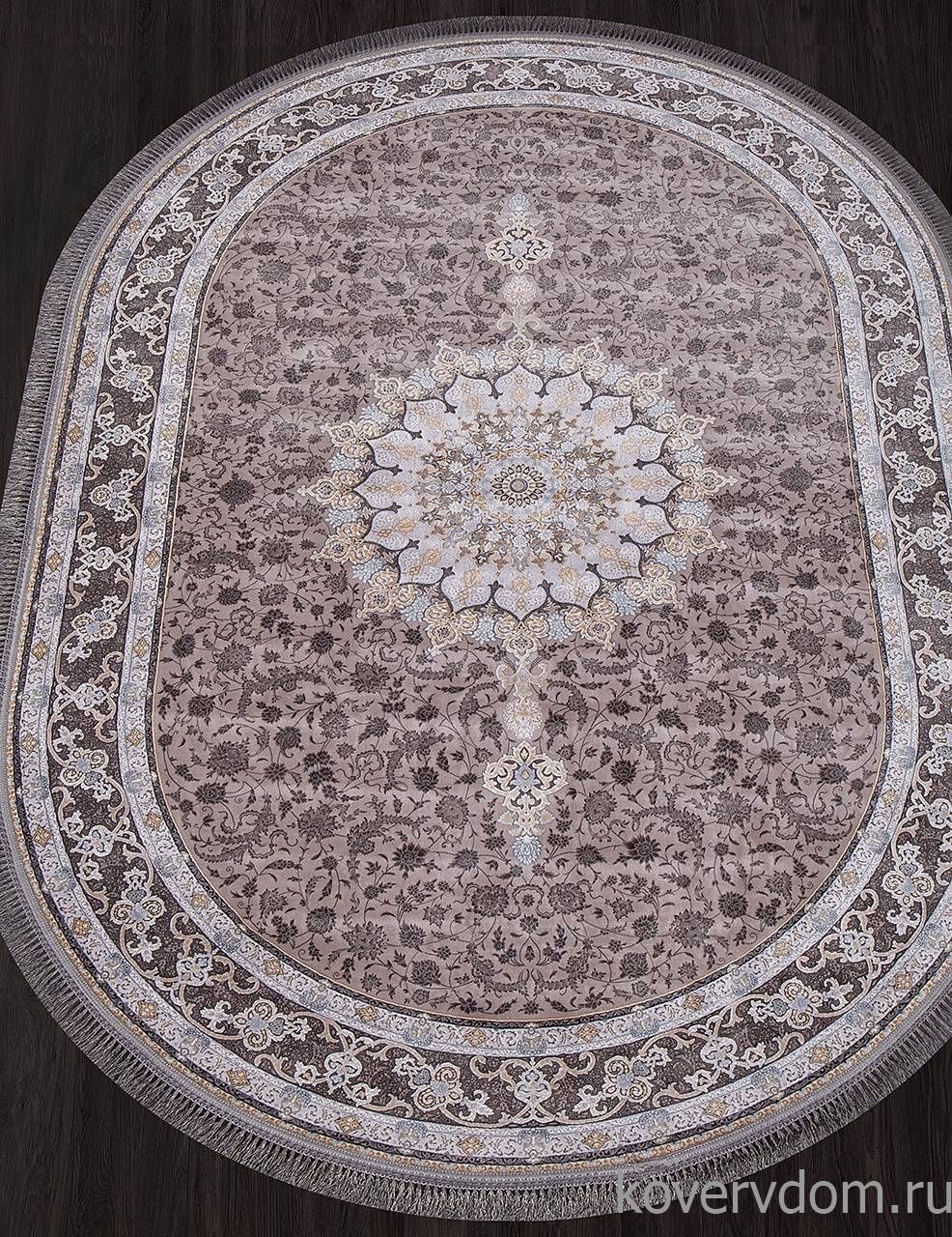 Ковер FARSI 1200 259 LIGHT GRAY Овал