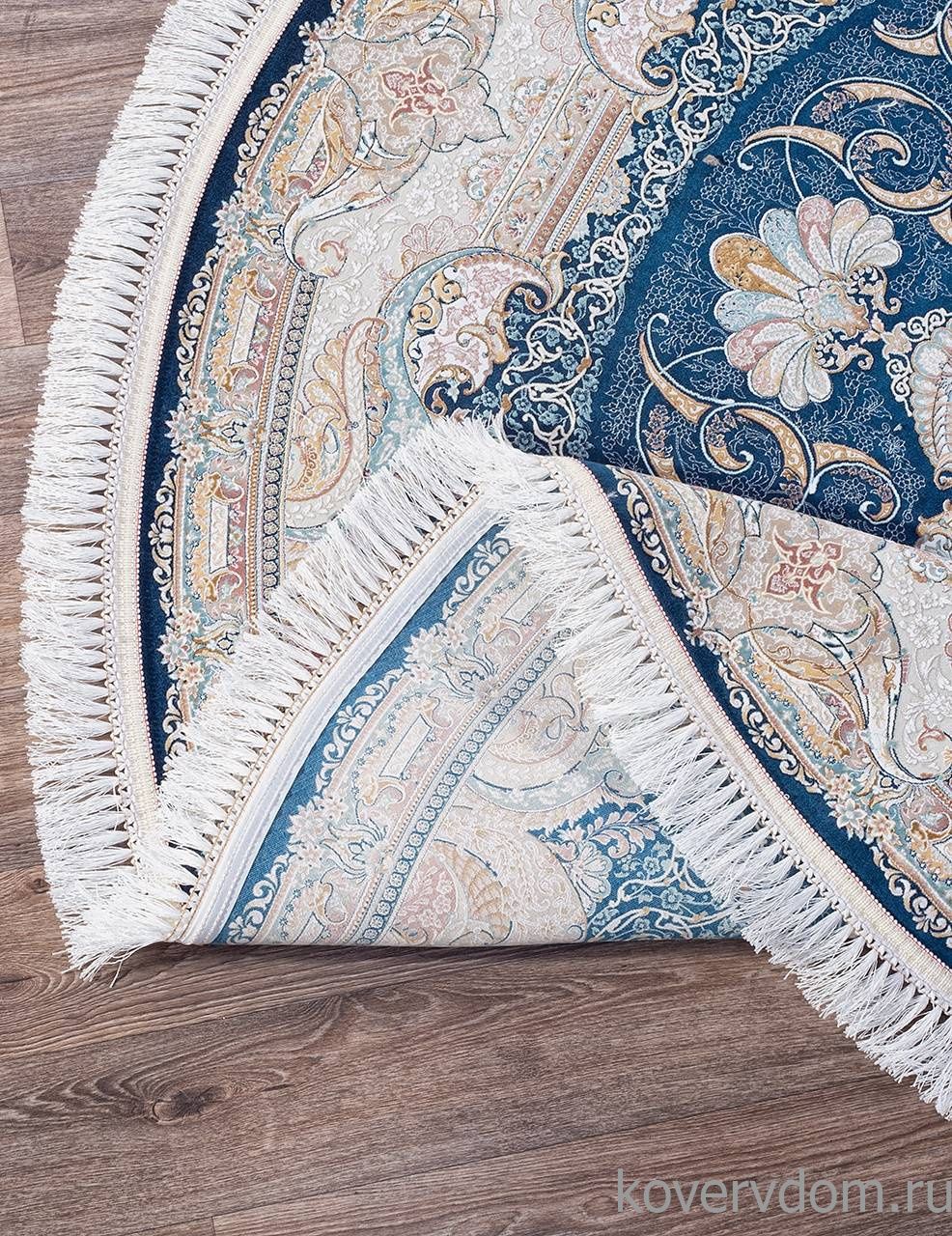 Ковер FARSI 1500 144 DARK BLUE Круг Ковер FARSI 1500 144 DARK BLUE Круг