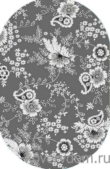 Ковер Графит 30760-37 ОВАЛ 