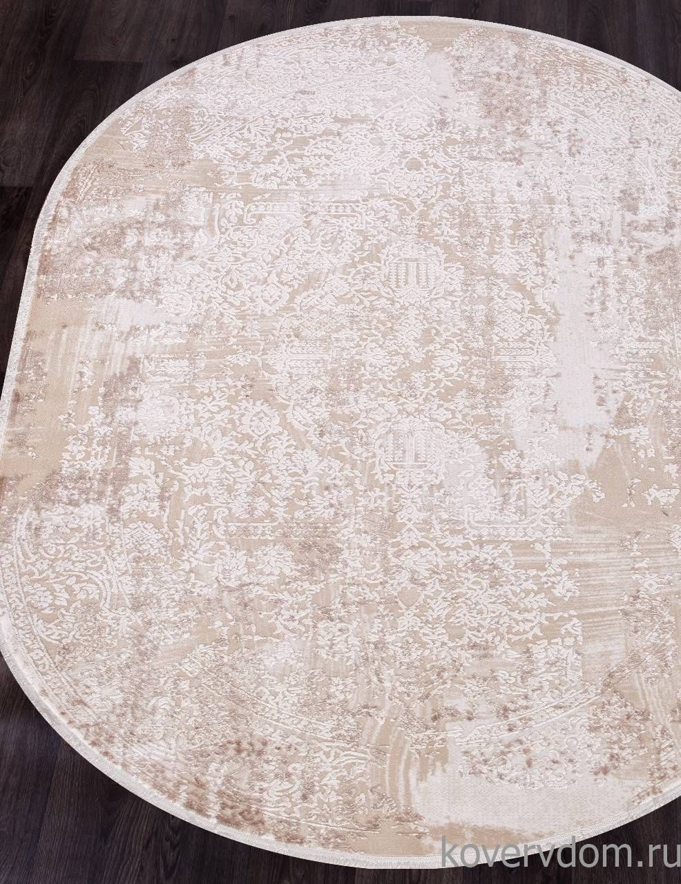 Ковер ALLURES 12216 CREAM / CREAM Овал Ковер ALLURES 12216 CREAM / CREAM Овал
