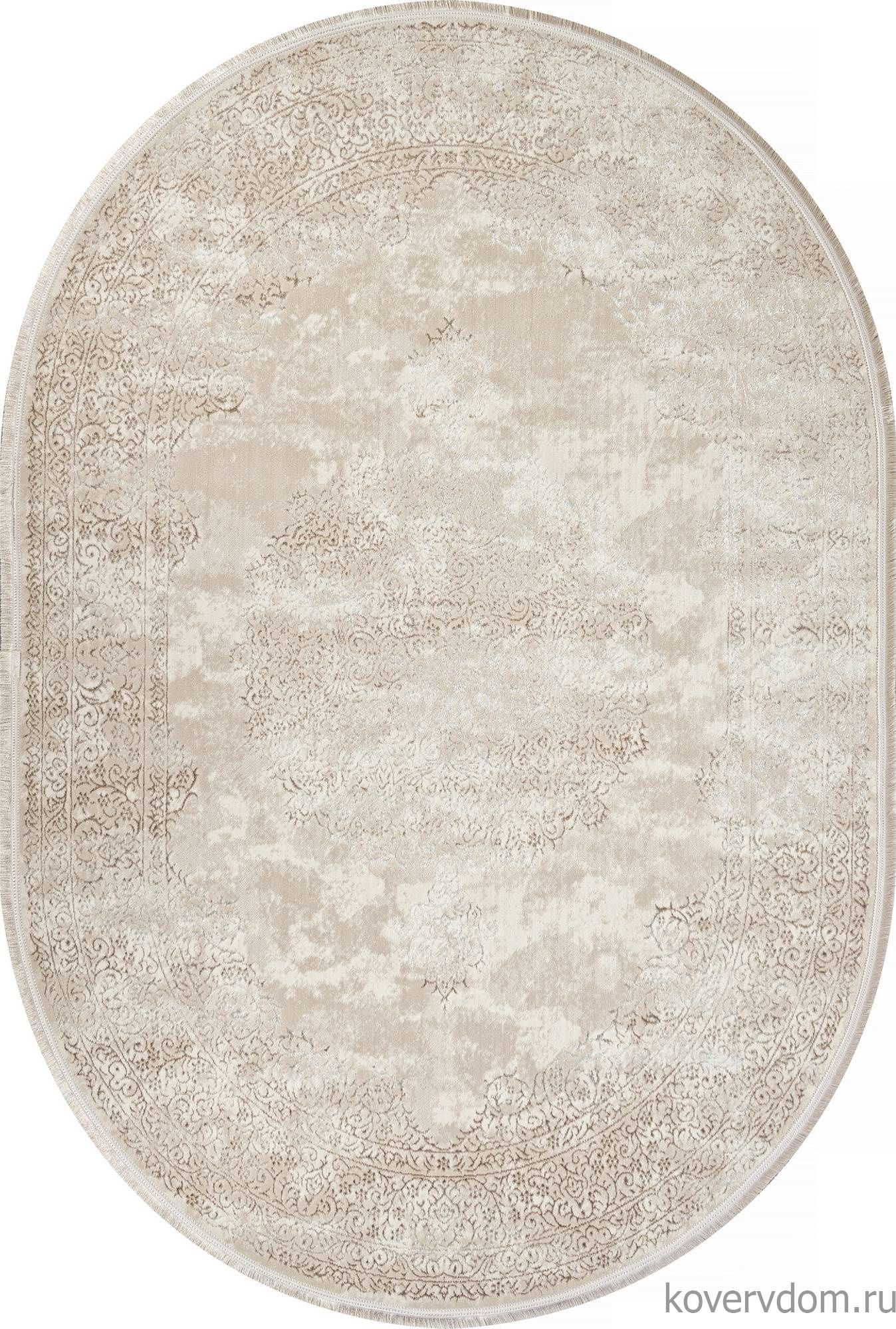 Ковер MIKONOS F569AC CREAM / KAHVE Овал Ковер MIKONOS F569AC CREAM / KAHVE Овал