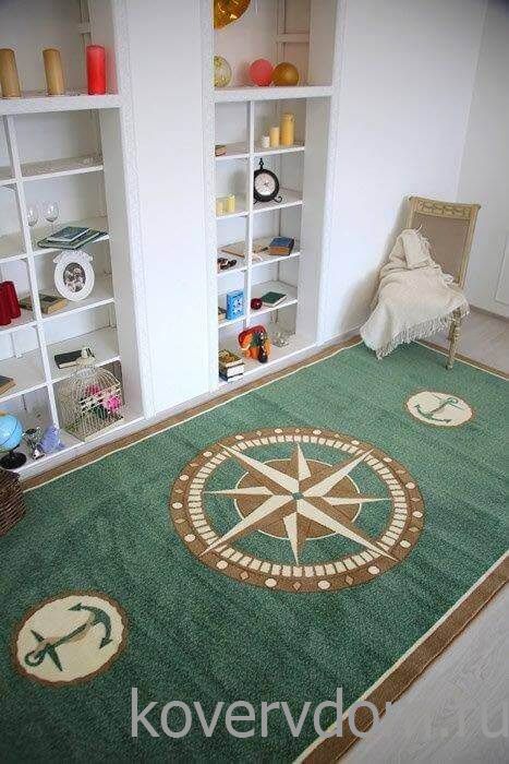 Ковер МОРСКОЙ зеленый цвет с меланжем Ковер МОРСКОЙ зеленый цвет с меланжем