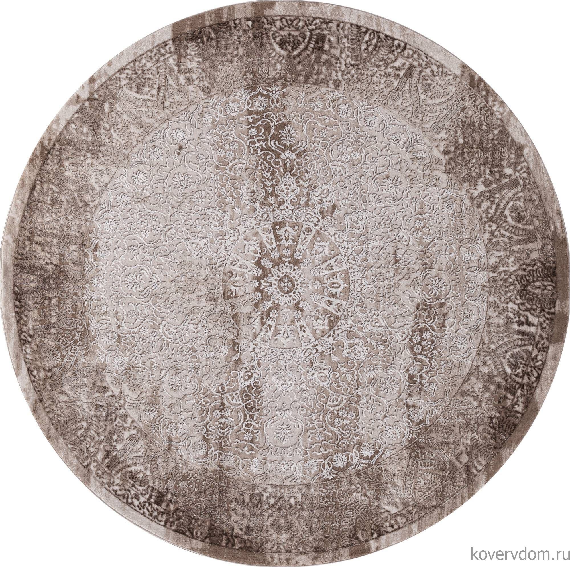 Ковер ARMINA 03878B BROWN / BROWN Круг