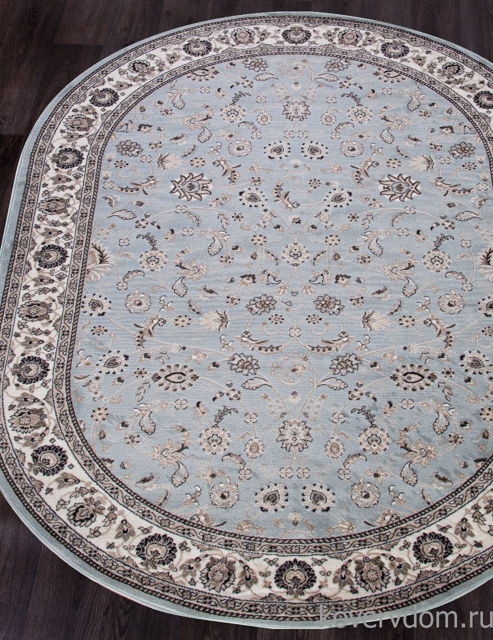 Ковер VALENCIA DELUXE D251 L.BLUE-BROWN Овал Ковер VALENCIA DELUXE D251 L.BLUE-BROWN Овал