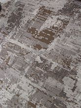 Пушистый ковер GRAFF F238 GRAY-BEIGE Овал