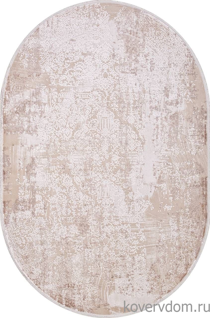 Ковер ALLURES 12216 CREAM / CREAM Овал Ковер ALLURES 12216 CREAM / CREAM Овал