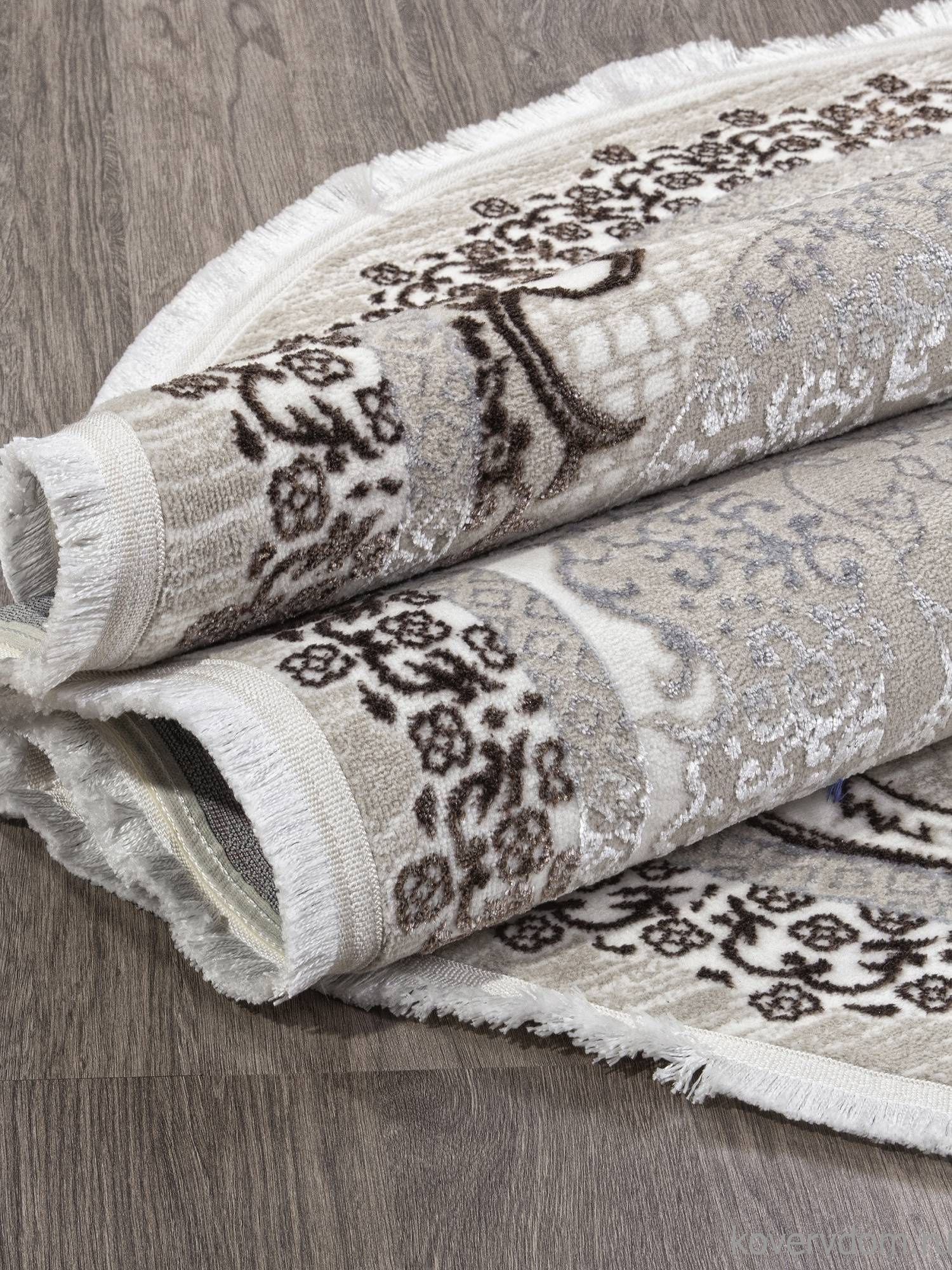 Ковер ALFANI Q010A BROWN FDY/CREAM SHRINK Овал