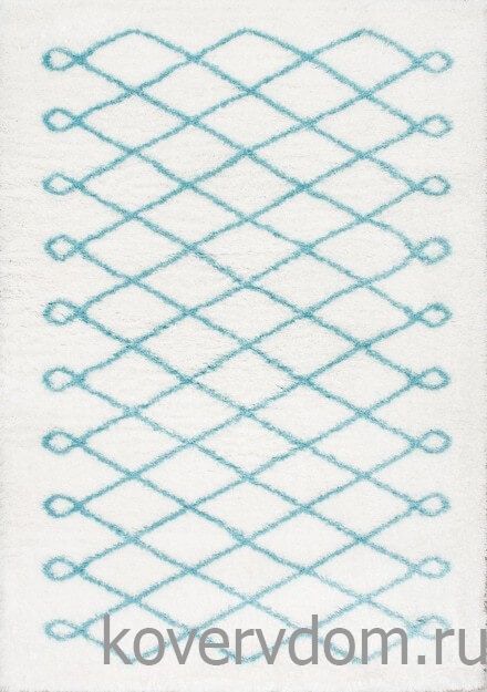 Ковер ручной работы SHAGGY MOROCCO ivory-blue