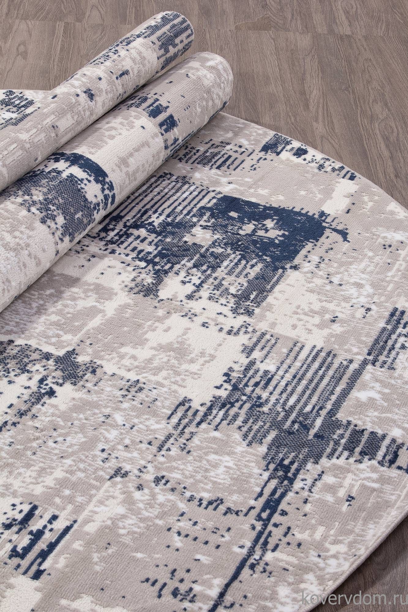 Ковер RICHI 8673 GRAY-BLUE Овал