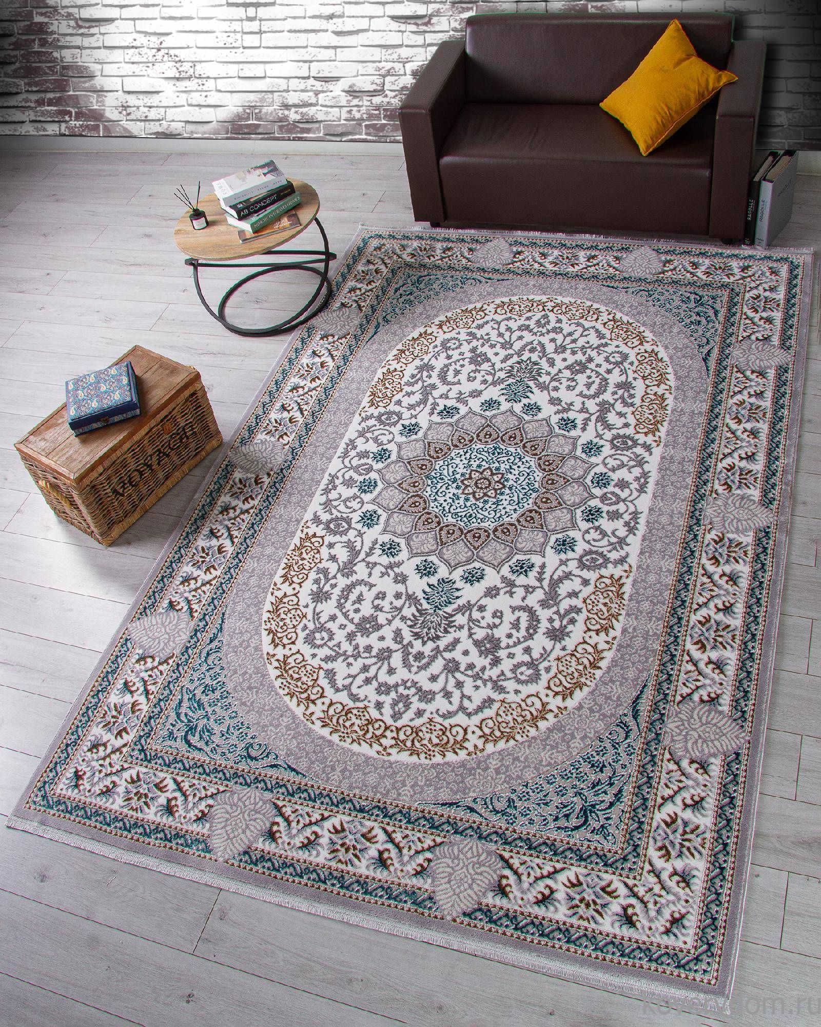 Ковер HALIF F638 GREEN-BLUE