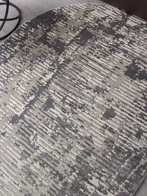 Ковер ATLANTIS D999 CREAM-GRAY Овал